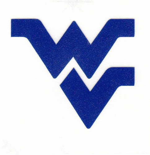 REFLECTIVE West Virginia Mountaineers fire helmet decal sticker up to 12 inches