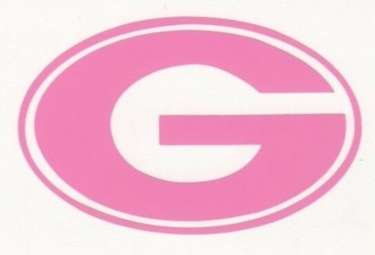 Pink Green Bay Packers helmet car window RTIC decal sticker up to 12 inches