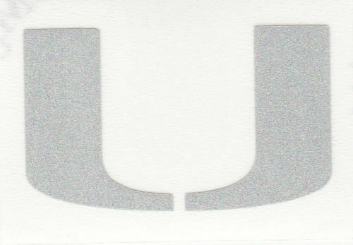REFLECTIVE Miami Hurricanes fire helmet decal sticker 20 inches wide