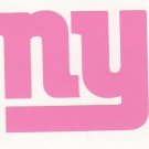 Pink New York Giants helmet car window RTIC rtic decal sticker up to 12 inches