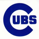 REFLECTIVE Blue Chicago Cubs 2 inch reflective fire helmet decal sticker RTIC