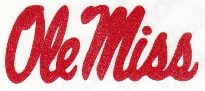REFLECTIVE Ole Miss Rebels 2.5 inch fire helmet hard hat decal sticker RTIC