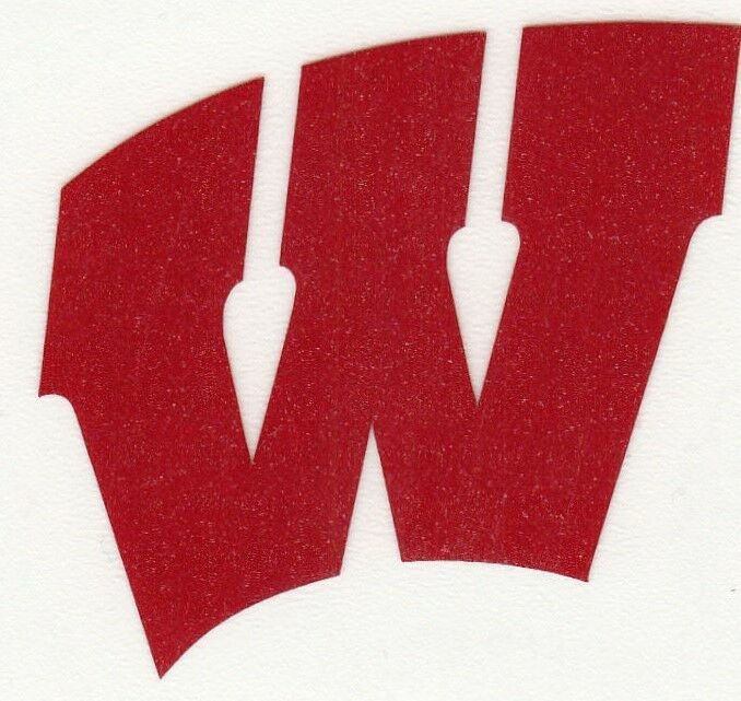 REFLECTIVE Wisconsin Badgers 2 inch fire helmet decal sticker RTIC hard hat