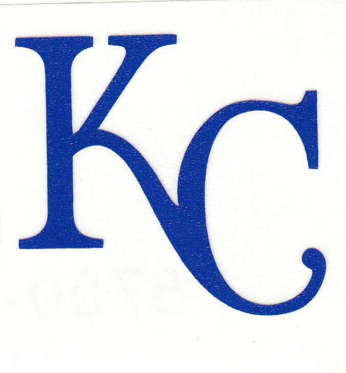 REFLECTIVE Kansas City Royals KC 2 inch fire helmet decal sticker RTIC window