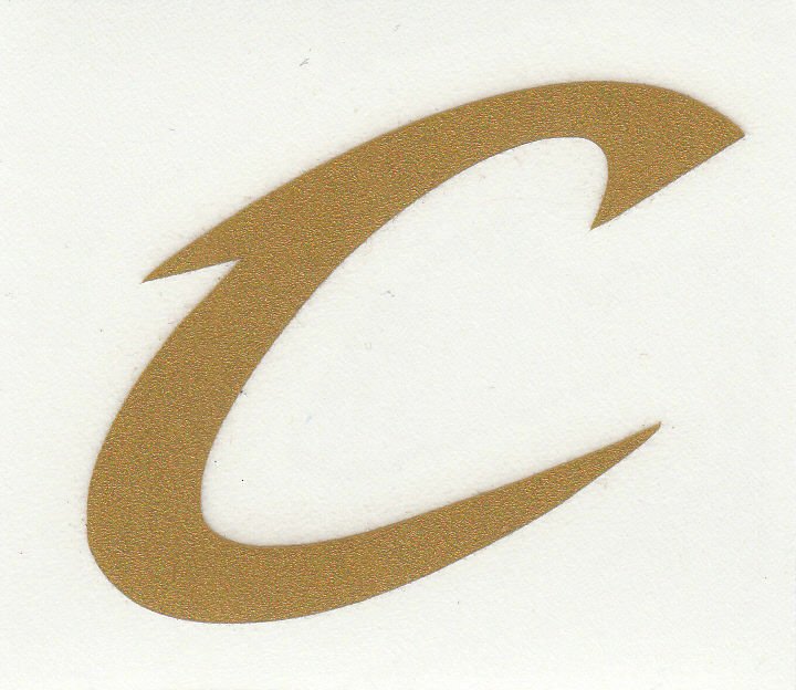 REFLECTIVE Cleveland Cavaliers Fire Helmet Decal Sticker up to 12 Inches