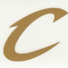 REFLECTIVE Cleveland Cavaliers Fire Helmet Decal Sticker up to 12 Inches