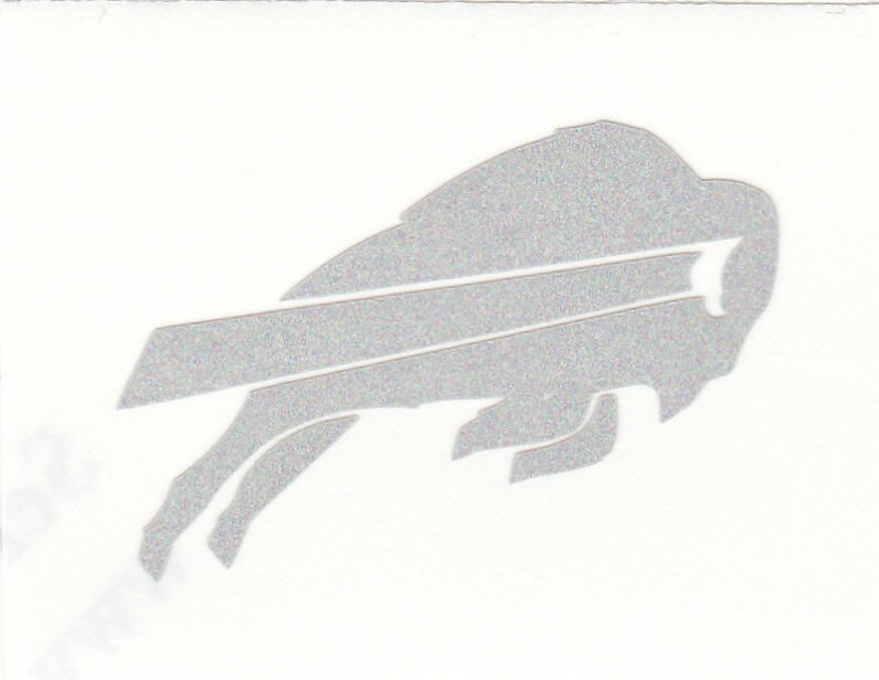 REFLECTIVE Buffalo Bills 2 inch fire helmet hard hat decal sticker RTIC