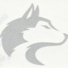 REFLECTIVE Washington Hiskies fire helmet decal sticker up to 12 inches