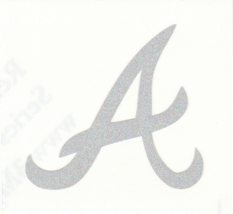 REFLECTIVE Atlanta Braves 2 inch fire helmet decal sticker RTIC window