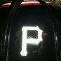 REFLECTIVE Pittsburgh Pirates 2 inch fire helmet decal sticker RTIC window