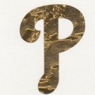 GOLD LEAF Philadelphia Phillies 2 inch fire helmet decal sticker RTIC window