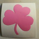 PINK Notre Dame Fighting Irish Shamrock 1.5 inch fire helmet decal sticker