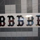 CHROME Vinyl Boston Red Sox fire helmet decal sticker RTIC up to 12 inches