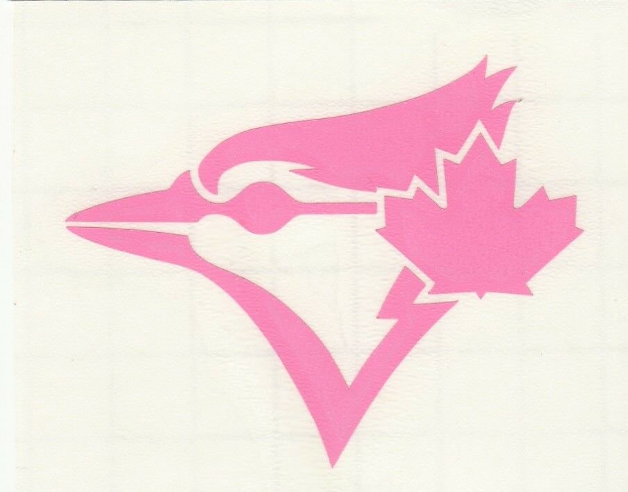 Pink Toronto Blue Jays fire helmet window decal sticker up to 12 inches