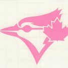 Pink Toronto Blue Jays fire helmet window decal sticker up to 12 inches