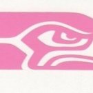 Pink Seattle Seahawks helmet car window RTIC rtic decal sticker up to 12 inches