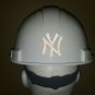 REFLECTIVE New York Yankees 2 inch black fire helmet decal sticker RTIC FDNY