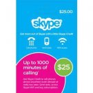 Skype Gift Card - 25 $ (Email delivery)