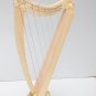 26 String Lever Harp | Portable Celtic Folk Harp | Beginner & Student Harp Instrument | Beechwood