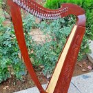 Beechwood 27-String Lever Harp | Portable Folk & Celtic Harp | Ideal for Learners & Adults