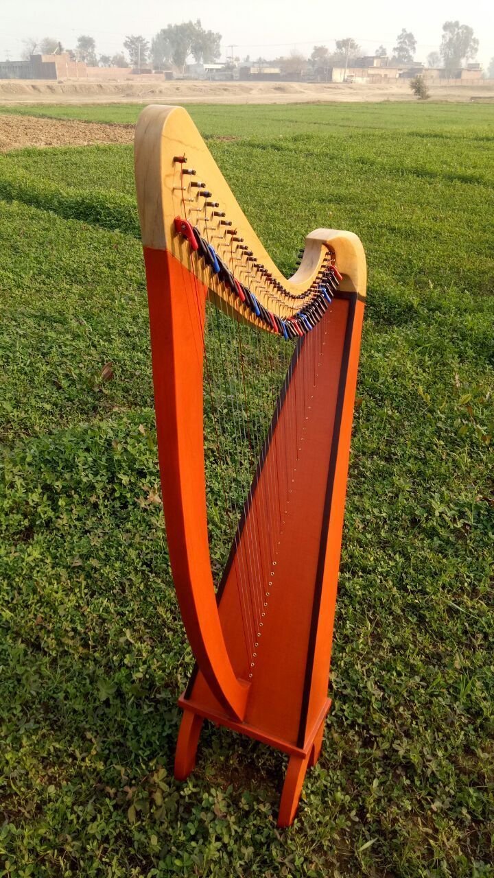 New 36 String Lever Harp Folk Harp With Carry Bag and Tunning Key