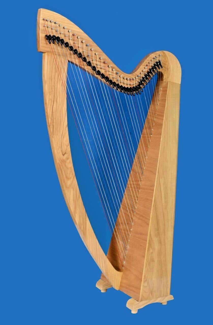 New 34 Strings Lever Harp Folk Harp With Free Carry Bag and Tunning Key
