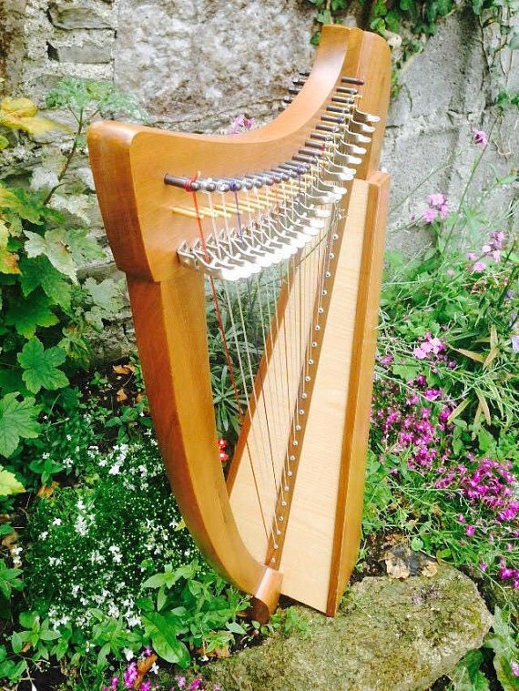 New 22 String Harp Lever Harp With Free Carry Bag and Tuning Key