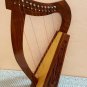 12 String Harp | Portable Celtic Folk Harp with Levers | Beginner & Kids Harp Instrument