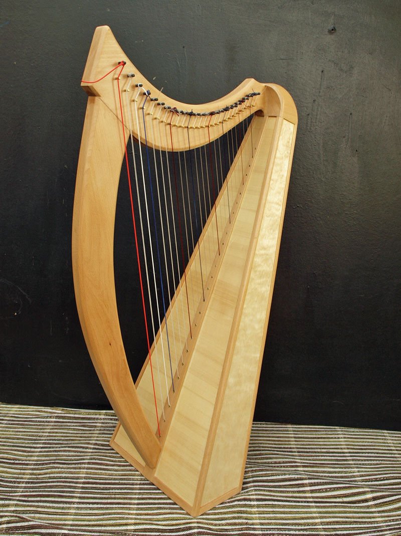 New 27 String Travel Harp Folk Harp With Carry Bag and Tunning Key