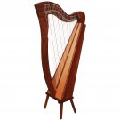 27 String Lever Harp | Mahogany Celtic Folk Harp | Beginner & Intermediate Student Instrument
