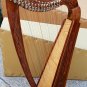 19 String Lever Harp | Portable Celtic Folk Harp with Levers | Beginner & Student Harp Instrument