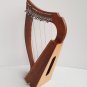 15-String Celtic Lever Harp with Tuning Key | Starter Harp Instrument