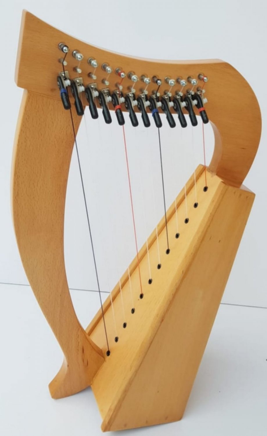 Mini Lever Harp 12 Strings | Easy to Play Folk & Celtic Harp | Starter Instrument