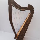 22 String Portable Lever Harp | Celtic Folk Harp | Ideal for Kids, Students & Adults