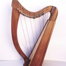 22-String Lever Harp | Natural Wood Celtic Harp | Portable Folk Harp for Learning