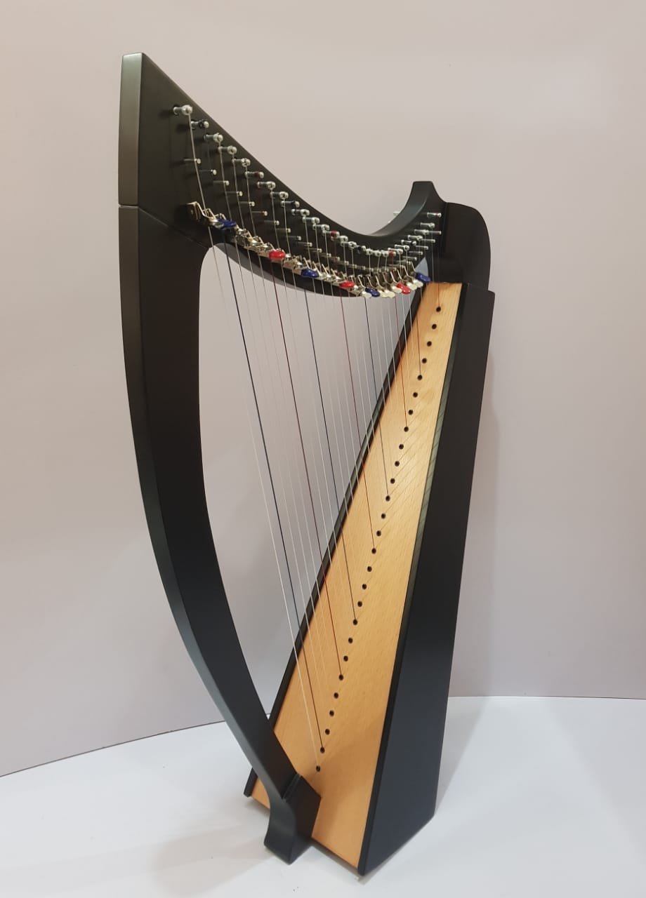 New 29 Strings Lever Harp Student Harp With Carry Bag and Extra String Set
