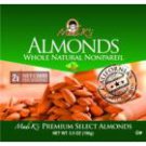Madi K's Whole Natural Almonds, 5.5-Ounce Pouches (Pack of 4)