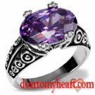 Vivid Amethyst Cocktail Ring