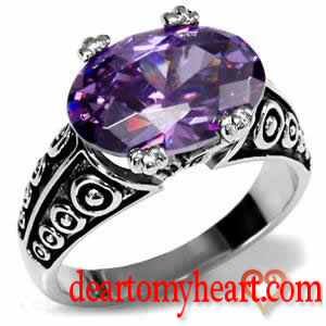 Vivid Amethyst Cocktail Ring
