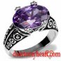 Vivid Amethyst Cocktail Ring