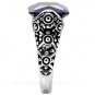 Rectangle Amethyst Filigree Cocktail Ring