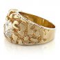 Men's Hansom Gold Nugget Round Cut Ring