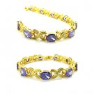 Amethyst 18K Yellow Gold Endearment Bracelet
