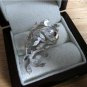 925 STERLING SILVER LONG LEAF DESIGN WOMENS RING SIZE P US SIZE 8