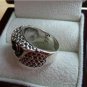 925 STERLING SILVER CUTE OWL DESIGN WOMENS BAND RING SZ O 7.5