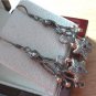 AMETHYST, BLUE TOPAZ, SAPPHIRE RHODIUM ROSE GOLD 925 SILVER DROP DANGLE EARRINGS
