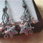AMETHYST, BLUE TOPAZ, SAPPHIRE RHODIUM ROSE GOLD 925 SILVER DROP DANGLE EARRINGS