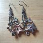 AMETHYST, BLUE TOPAZ, SAPPHIRE RHODIUM ROSE GOLD 925 SILVER DROP DANGLE EARRINGS