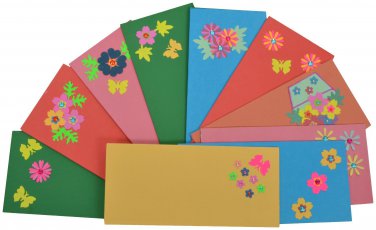RMantra Designer Handmade Gift Envelopes in assorted designs &acirc;�� Pack of 10