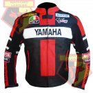 YAMAHA RED MOTORCYCLE MOTORBIKE BIKER COWHIDE LEATHER ARMOURED JACKET YAMAHA RED MOTORCYCLE MOTORBIKE BIKER COWHIDE LEATHER ARMOURED JACKET